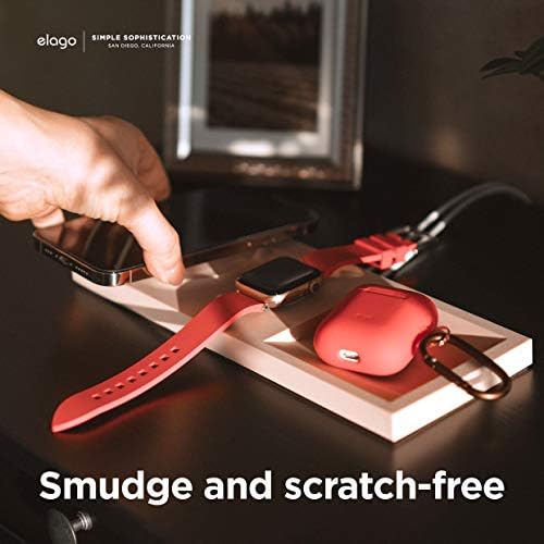 elago Dual Charging Tray for Mag Safe and Apple Watch – Stylish Jean Indigo Organizer for i Phone 16/15/14/13/12 & Air Pods – Compact Desk Solution for Enhanced Cable Management – Customizable Setup Without Charging Cable Included – Premium Quality for Modern Tech Enthusiasts