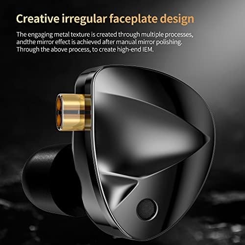 KZ D-Fi IEMS In-Ear Monitor Earbuds with Adjustable Tuning Switch – Dual-Magnet Dynamic Drivers for Superior Sound Clarity, Ergonomic Design, and Premium Silver-Plated Cable for Enhanced Audio Performance