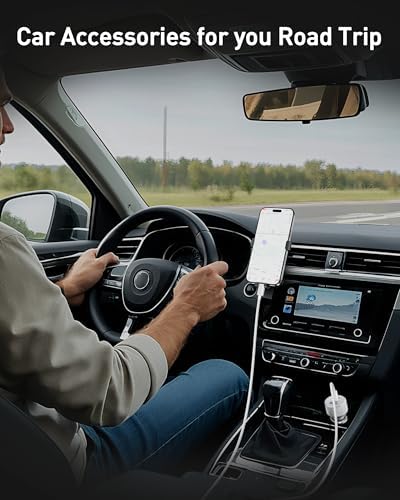 MFi Certified 2-Pack i Phone Car Charger – 67 W Fast Charging Adapter with 3 USB-C Ports and 3 FT Cables for i Phone 16/15/14/13/12/11/Pro Max/XS/XR/X/SE/8 Plus & i Pads – Ultimate Travel Charging Solution with Enhanced Speed and Compatibility