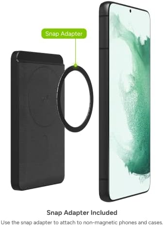 Mophie Snap+ Juice Pack Mini – Portable Magnetic Wireless Charger with 5000 m Ah Battery for Rapid Charging – Perfect for Mag Safe & Qi Smartphones – Sleek Black Power Bank for Apple, Samsung, and Google Devices – Essential On-the-Go Charging Solution