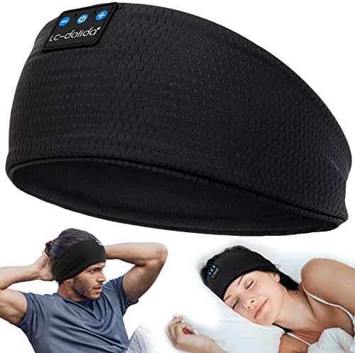 Discover the Ultimate Comfort with LC-dolida’s Bluetooth Sleep Headband – The Perfect Fusion of Relaxation and Functionality for Insomnia Relief and Active Lifestyles – USB-C Rechargeable, Soft Fabric, Ideal for Meditation, Yoga, Travel, and Workouts – Experience Seamless Connectivity with Bluetooth 5.4 and Enjoy High-Quality Sound while Blocking Out Distractions – Lightweight and Breathable Design for All-Night Wear – Elevate Your Sleep and Focus on Wellness with Our Dual-Function Sleep Mask and Headphones – A Thoughtful Gift for Yourself or Loved Ones Seeking Serenity and Comfort in Every Moment.