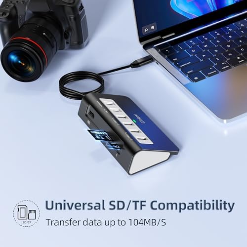 Transform Your Digital Workspace with a Multifunctional 9-in-1 USB-C Docking Station – 4 K HDMI for Crystal-Clear Displays, 100 W PD Fast Charging, and High-Speed Data Transfer (5 Gbps) – Includes 3 Type-A/C Ports, 2 Type-A 2.0 Ports, and SD/TF Card Reader – Premium Aluminum Hub Ideal for Mac Book, i Pad, and i Phone Users – Compact, Stylish, and Perfect for Travel Connectivity!