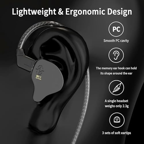 Unleash Your Sound Potential with CCZ Coffee Bean Wired Earbuds – Premium In-Ear Monitors for Musicians and Fitness Enthusiasts, Featuring Hi-Fi Bass and Patented Comfort Eartips – Perfect for Stage Performances, Workouts, and Everyday Listening – Lightweight, Durable Design for Unmatched Audio Quality in Any Setting