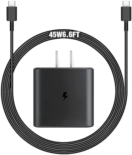 Rapid Charge 45 W USB-C Adapter for Sonos Move Gen 1 & 2 – 6.6 FT Power Cable Included – Premium Portable Bluetooth Speaker Charger with Enhanced Speed and Compatibility – Sleek Black Design for Stylish Charging Solutions