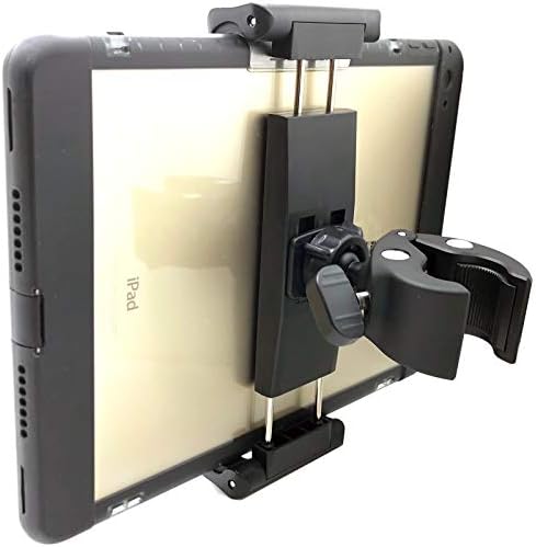 Marine-Grade Adjustable Tablet & Smartphone Mount – Lycan Series 360° Rotatable Handlebar Holder for i Pad Pro, Galaxy Tab & i Phone – Secure Device Management for Boats with Quick Release Functionality – Elevate Your Nautical Adventures with Universal Compatibility & Robust Design