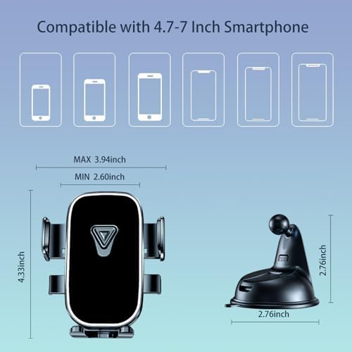 Marine-Grade Suction Cup Phone Holder for Boats – Universal Smartphone Mount for Kayaking, Sailing, and Marine Adventures – Heavy-Duty Dashboard Stand for i Phone, Samsung, Google – Enhanced Stability and Viewing Flexibility