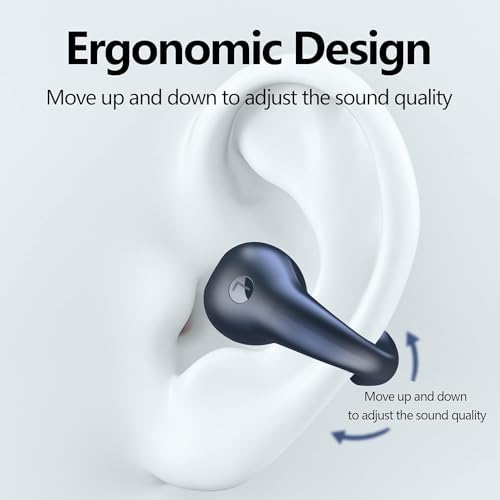Revolutionary Mini Bone Conduction Wireless Earbuds – Waterproof Bluetooth 5.3 Headphones for Active Lifestyles, Noise-Canceling Ear Clips for Enhanced Awareness and Comfort During Sports, Cycling, and Outdoor Workouts
