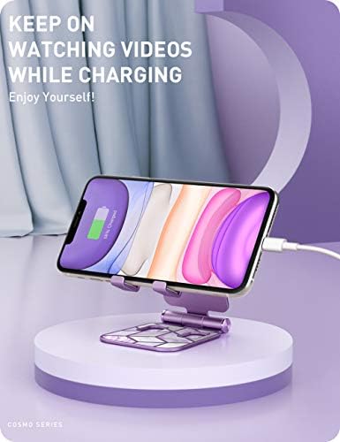i-Blason Cell Phone Stand for Desk, Cell Phone Holder, Fits All Smart Phones, iPhone 16 15 14 13 Pro Max, Foldable Phone Stand Holder, Marble – Enhanced Compatibility and Speed