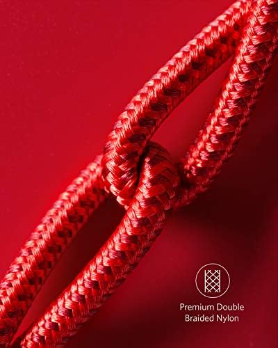 Anker 6 FT USB C to USB C Charging Cable Pack – 60 W Fast Charge for i Phone 16 Series & i Pad Mini 6 – Durable Nylon Braided Design, Enhanced Compatibility & Flexibility for All USB-C Devices (5 Pack)