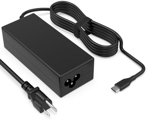 65 W USB-C Power Adapter for Asus Zenbook S14, S16, and A14 – Rapid High-Efficiency Charging with Comprehensive Safety Mechanisms – Perfectly Compatible with UX5406, UM5606, UX3407 Models – Universal 100-240 V Input for Global Use – 24/7 Customer Support Included