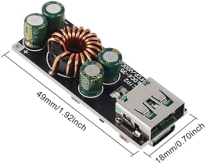 Revolutionary 60 W DC to USB Type-C Power Adapter – Ultimate Fast Charging Solution with PD 3.0 & QC 4.0 Support – Versatile Step-Down Converter for 12 V & 24 V Systems – Essential Charging Module for Smartphones, Tablets, and Laptops – Compact, Durable Design Perfect for Mobile Professionals and Travelers