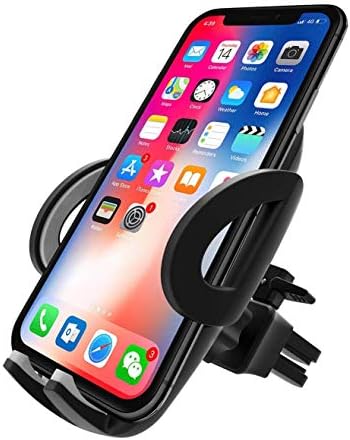 Universal Car Air Vent Smartphone Holder Cradle – 360-Degree Rotating Mount Compatible with i Phone 11 Pro, Samsung Galaxy S Series, Google Pixel & More – Effortless Installation, Secure Grip, Enhanced Viewing Angles for Safe Driving