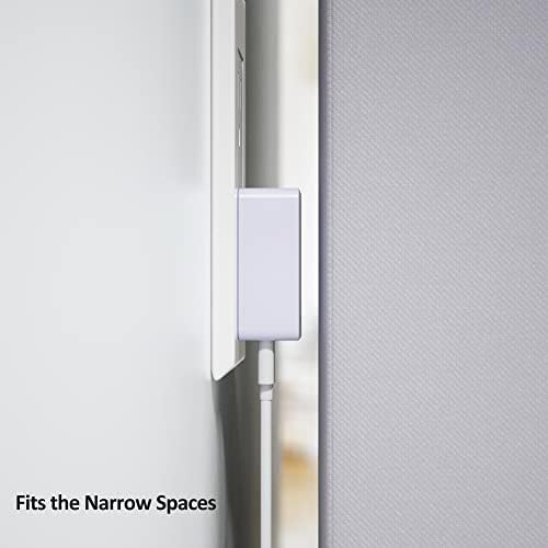 Nekmit Dual-Port Flat USB Wall Charger – Compact & Stylish Purple Fast Charging Solution with Smart IC Technology for i Phone, Galaxy, Pixel, i Pad Pro, Air Pods, and More, Perfect for Travel and Everyday Use