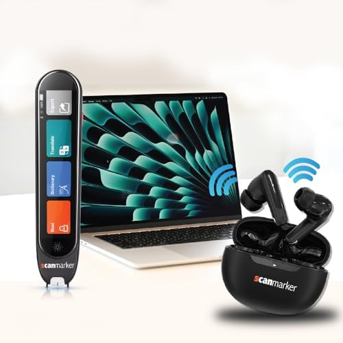 Premium Scanmarker Bluetooth Wireless Earbuds – Ergonomically Engineered for Extended Wear, 32-Hour Playtime with Quick Charge, and Advanced Noise Cancellation for Ultimate Immersion in Sound Experience unparalleled audio fidelity with Scanmarker Bluetooth Wireless Earbuds, expertly designed for audiophiles who prioritize comfort and performance. Featuring an impressive 8 hours of uninterrupted listening on a single charge and a total of 32 hours with the portable charging case, these earbuds are tailored for dynamic lifestyles. The state-of-the-art Bluetooth technology ensures seamless pairing with all your devices while the integrated microphone guarantees superior call clarity and voice command functionality. Crafted with an ergonomic fit, these earbuds provide a secure and comfortable experience, whether you’re working out, commuting, or enjoying leisure time. The sophisticated noise-cancelling capability allows for deep immersion in your favorite tunes, effectively blocking out external distractions. Enhance your audio journey with Scanmarker Wireless Earbuds, where cutting-edge technology meets exceptional convenience.