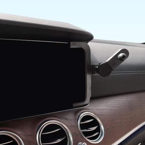 Custom-Fit FICS Car Phone Holder for Mercedes-Benz E-Class (W213) 2017-2023 & CLS (C257) 2019-2023 – Seamless Navigation Mount with 360-Degree Rotation for Enhanced Driving Experience – Premium Interior Accessory for Hands-Free Use and Optimal Device Display