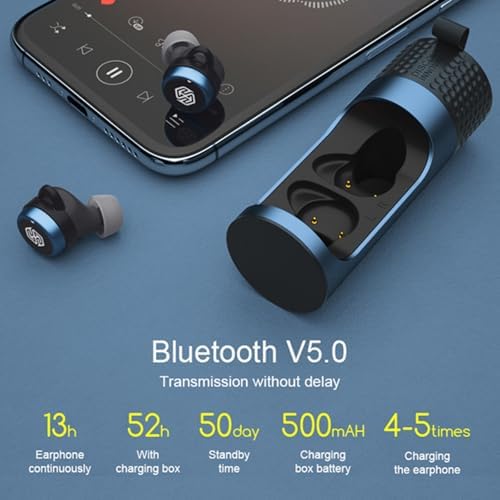 Nillkin TW004 Bluetooth 5.0 Wireless Earbuds – Superior IPX5 Waterproof In-Ear Headphones with Advanced CVC Noise Cancelling Technology for Unmatched Sound Clarity, Ergonomically Designed for Ultimate Comfort, Complete with Portable Charging Case for All-Day Audio Enjoyment
