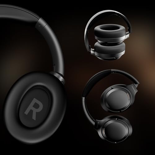 Discover Ultimate Sound Freedom with MANAYO’s Active Noise Cancelling Bluetooth Over-Ear Headphones – 150 Hours of Uninterrupted Playtime, Foldable Convenience, and Next-Gen Bluetooth 5.3 for Superior Sound Quality and Connectivity. Perfect for Music Lovers and Audiophiles Alike!