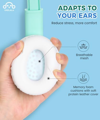 C3 Kids Foldable Wired Headphones – Lightweight On-Ear Design with Adjustable Headband for Optimal Comfort – Ideal for School, Home, and Travel – 3.5 mm Jack Compatible with Tablets and Laptops – Safe Sound Experience with Volume Limiter for Young Listeners