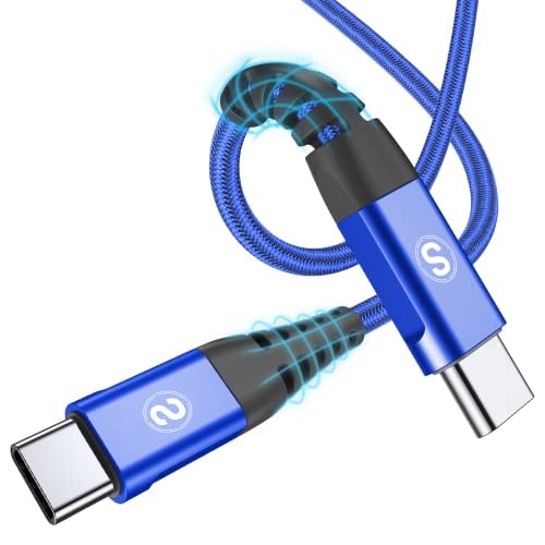 sweguard 100 W USB C to USB C Charger Cable [3.3 ft, 2-Pack] – Ultimate Fast Charging Solution for i Phone 15 & 16 Pro Max, Mac Book, i Pad Pro, and Samsung Galaxy S Series – Durable, High-Speed Compatibility for All Your Devices