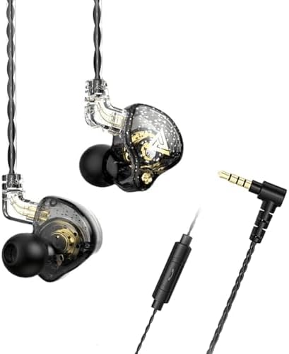 AK6 PRO Wired Gaming Earbuds 2 Pack – Immerse Yourself in Hi-Fi Sound with 10 mm Dynamic Drivers, Deep Bass, and Advanced Noise Cancellation – Ergonomically Crafted for Ultimate Comfort in Stylish Black and Purple Finish, Universally Compatible with All Devices