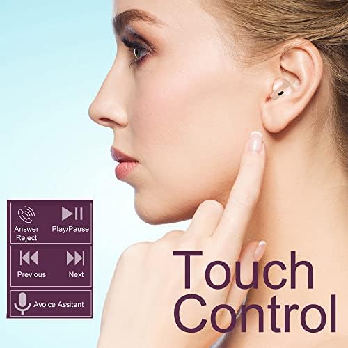 Invisible Mini Bluetooth Earbuds for Small Ears – Ultra-Compact Wireless Earphones with Noise Isolation for Professionals – Fast Charging & Universal Device Compatibility – Ideal for Discreet Audio Enjoyment on the Go