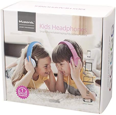 Light Blue Kids Bluetooth Headphones – Safe 93 d B Volume Limitation for Ear Protection – Foldable & Travel-Friendly Design – Built-in Microphone for Hands-Free Calls – Comfortable Wireless Headphones for Toddlers and Children – Perfect for School, Home, and Fun Activities