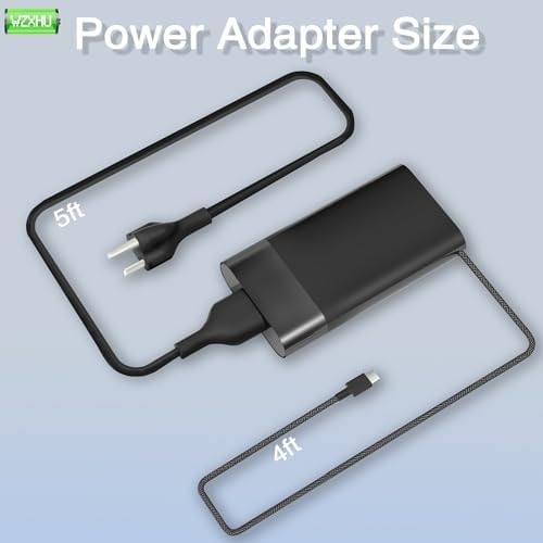 Efficient 65 W USB-C Laptop Charger for HP Spectre, Envy, Elitebook & Chromebook – Fast Charging Power Adapter with Universal Compatibility for Travel & Home Use – Optimized for Performance & Safety