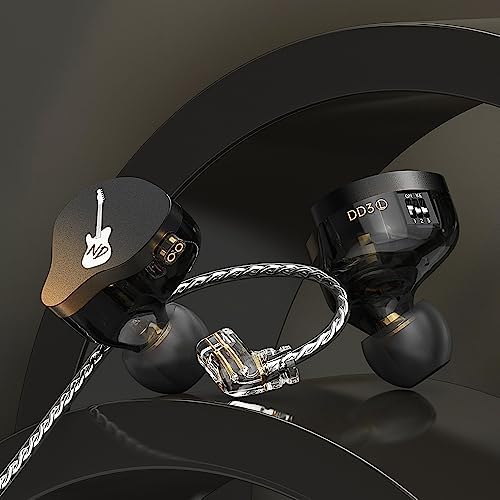 ND-DD3 Hi-Fi Adjustable Dual Magnetic Earphones – Premium Customizable In-Ear Monitors with 4 Sound Profiles, Detachable 2-Pin Cable, Integrated Microphone, and Superior Audio Quality for Discerning Audiophiles – Sleek Black Wired Headphones for Everyday Comfort and Versatility