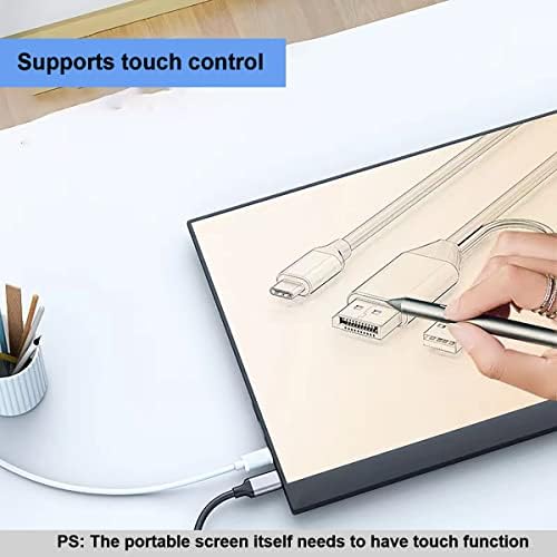 4 K@60 Hz Display Port to USB-C Cable 6.6 ft – High-Speed DP Male to Type-C Adapter for Mac Book Pro, i Pad Pro, Nreal Air VR – Ultimate Compatibility and Enhanced Viewing Experience