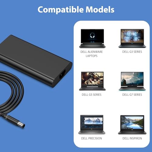 90 W USB-C Power Adapter for Dell Laptops – Ultra-Fast Charging, Slim & Travel-Friendly Design, Compatible with XPS, Latitude, Chromebook & Precision Models – Advanced Safety Mechanisms for Reliable Power On-the-Go