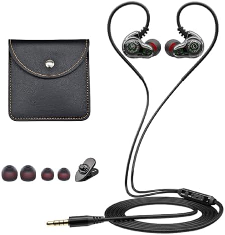 Premium Dual Driver Wired Earphones with Inline Microphone – 3.5 mm Jack, Enhanced Extra Bass, 1.2 m Durable Braided Cable, Ergonomic Hook Design for Secure Fit, Ideal for Music, Gaming & Calls – Black Premium Dual Driver Wired Earphones with Inline Microphone – 3.5 mm Jack, Enhanced Extra Bass, 1.2 m Durable Braided Cable, Ergonomic Hook Design for Secure Fit, Ideal for Music, Gaming & Calls – Black