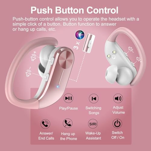 Transform Your Audio Experience with Cutting-Edge Bluetooth 5.4 Wireless Earbuds – Hi-Fi Stereo Sound with Advanced ENC Noise Cancellation – IP7 Waterproof for Ultimate Durability – 68-Hour Battery Life with Dual LED Display for Real-Time Monitoring – Perfect for Active Lifestyles and Everyday Connectivity