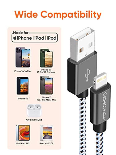 Compact 15 cm MFi Certified Lightning Charging Cable for i Phone & i Pad – Fast Charge Compatibility with i Phone 14/14 Pro Max/13/12/12 Pro/11/X/XR/8/8 Plus/7/6 S/6/SE – Durable & Travel-Friendly USB to Lightning Cable for On-the-Go Power Solutions – Premium Quality Design for Enhanced Performance and Reliability