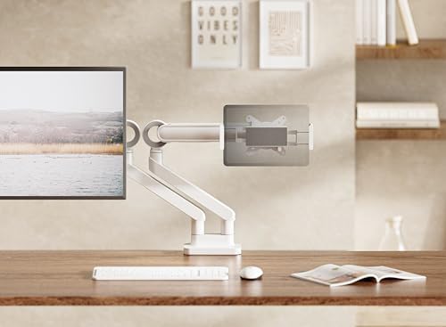 Enhance Your Workspace with the Mount Plus VESAT01 Universal VESA Tablet Mount Adapter – Ideal for i Pad, i Pad Pro & Portable Monitors | VESA 75 x75 Compatibility | Adjustable, Lightweight Design for Effortless Viewing Angles | Supports Up to 15-Inch Screens for Optimal Productivity and Comfort