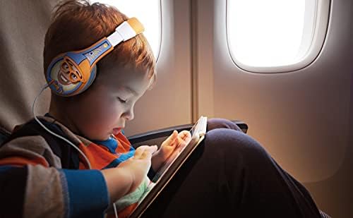 Blippi Kids Adventure Headphones with Safe Parental Volume Control – Tangle-Free Wired Earphones for Stress-Free Listening at Home, School, or On-the-Go – Lightweight and Durable 3.5 mm Jack Stereo Headphones for Young Explorers and Music Lovers