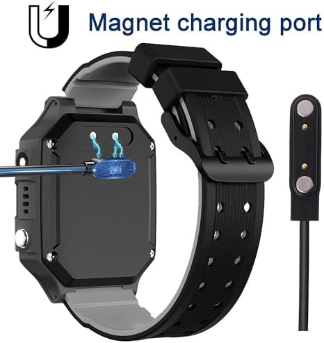 Dual Pack Magnetic Smart Watch Charger Cable – Fast Charging Solution for Fitness Trackers and Smartwatches, Optimal 7.62 mm Pin Spacing for Enhanced Compatibility, Portable and Durable Charging Accessory for Active Lifestyles