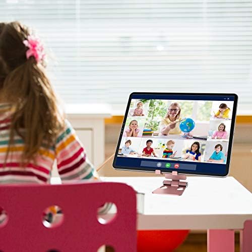 Aduro U-Rise XL Foldable Aluminum Tablet & Phone Stand – Versatile Adjustable Holder for i Phone, i Pad Pro, Nexus, and E-Readers (4-12″) – Premium Stability, Ergonomic Design, and Portable Convenience for Home & Office Use