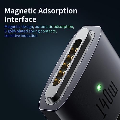 mcdodo 140 W USB-C to Magnetic 3 Charging Cable for Mac Book Pro/Air (M1, M2, M3) – 6.6 ft Fast Charging Solution with Enhanced Magnetic Connection for 2021-2024 Models – Ultimate Power and Flexibility for Seamless Use