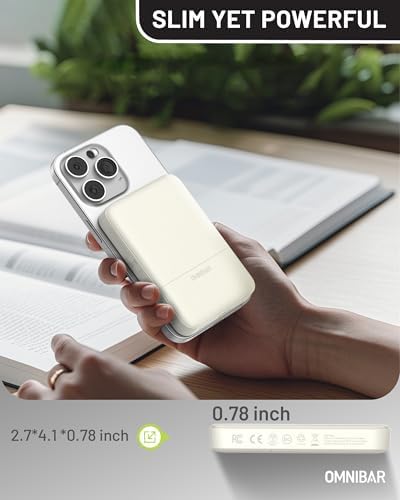 Compact Magnetic Power Bank 10,000 m Ah – Versatile Wireless & USB-C PD 20 W Fast Charger for i Phone 16/15/14 Series – Lightweight, Travel-Friendly Design with Advanced Safety Features for Stress-Free Charging All Day