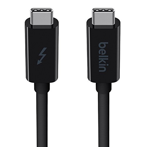 Belkin Thunderbolt 3 USB-C to USB-C 3.3 ft Cable – Ultra-Fast 20 Gbps Data Transfer & 10 Gbps for USB 3.1 Devices – Perfect for 4 K Ultra HD Displays – Durable Design for Enhanced Compatibility & Power Delivery – Essential Accessory for Professionals & Tech Enthusiasts