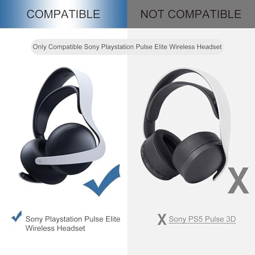 Transform Your Gaming Experience with GEVO Premium Mesh Ear Cushions for Play Station Pulse Elite Wireless Headset – Unmatched Comfort and Enhanced Sound Isolation for Ultimate Immersion, Perfectly Designed for Sony PS Pulse Elite Headphones
