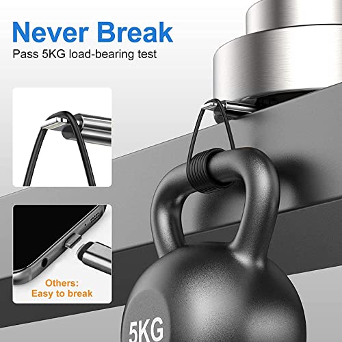 AICase 4 ft Nylon Braided i Phone Charger Cable with LED Charging Indicator – Fast Charge Compatible with i Phone 13, 12 Pro Max, 11, X, and i Pad – Durable Tangle-Free Design for Enhanced Performance and Reliability