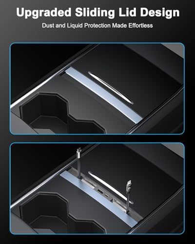 Revolutionize Your Tesla Model 3 and Model Y with Our Waterproof USB Hub – Fast Charging Docking Station for 2021-2024 Models, Multi-Port Design for Effortless Device Connectivity, Perfect Fit for Center Console (Excludes Model 3 2024) – Superior Durability and Seamless Power Solutions for Tesla Enthusiasts
