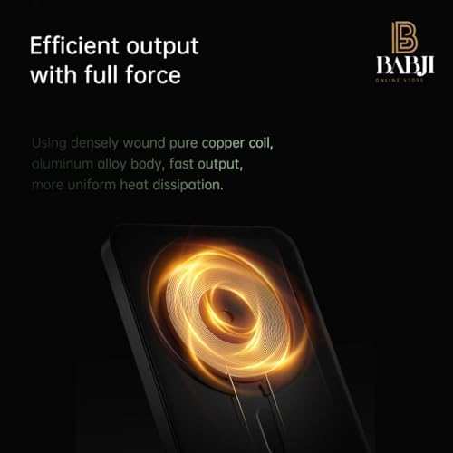 Babji Magnetic 5,000 m Ah Portable Charger – Wireless Power Bank for i Phone 15/14/13/12 Series with USB-C Cable, Fast Charging, Slim Design, Magsafe Compatible, Ideal for Travel and Everyday Use