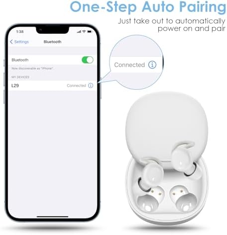 Bluetooth 5.3 Wireless Sleep Earbuds for Side Sleepers – Comfortable Noise Blocking Headphones with Mic for Work, Relaxation & Sports – Enhanced Connectivity, Invisible Design, Perfect for Nighttime Tranquility and Daily Use