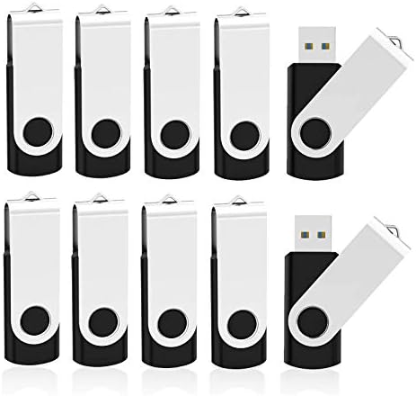 KOOTION 10 Pack USB 3.0 32 GB Flash Drive – Ultimate High-Speed Portable Memory Stick for Effortless File Storage and Transfer, Sleek Black Design for Professionals and Students