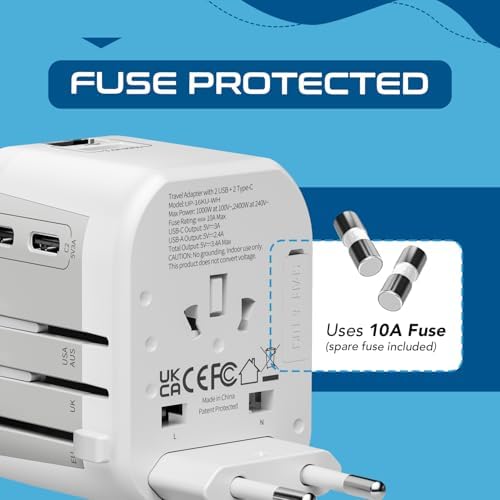 Compact Dual USB Travel Adapter for Effortless Charging in Australia, New Zealand, and China – Essential Type I Plug for Phones, Tablets, and Cameras – Quick Charge Capability with Universal Compatibility for Hassle-Free Global Adventures