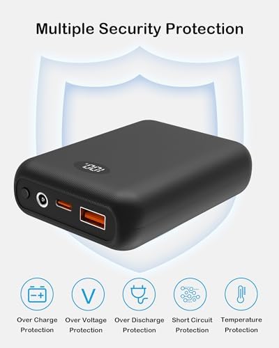 High-Capacity 16000 m Ah Heated Vest Battery Pack for ORORO and Venustas – 7.4 V Power Bank with Dual Adapter Cables, Ultimate Warmth for Outdoor Adventures and Versatile Charging Solutions – Not Compatible with 5 V Heated Devices