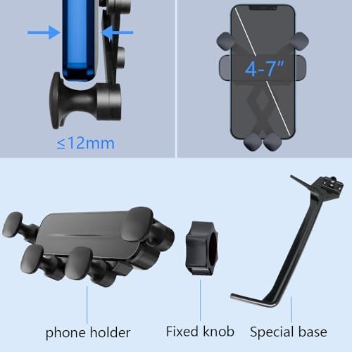 Chevy Suburban & Tahoe 2021-2024 Elite Smartphone Holder – Premium Auto Lock Mount for Secure Navigation and Enhanced Interior Aesthetics – Effortless No-Tool Installation with Adjustable Viewing Angles – Durable Cradle for Ultimate Device Stability and Convenience