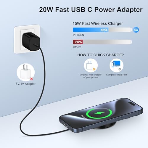 Revolutionary 15 W Magnetic Wireless Charging Pad – Ultra-Fast Charging for Qi Devices with Secure Alignment and Sleek Portability